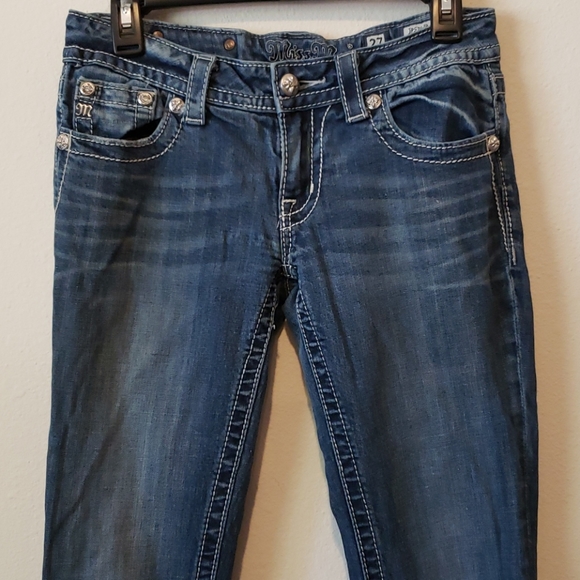 Miss Me boot cut jeans 27 long 34 embellished - Picture 2 of 7